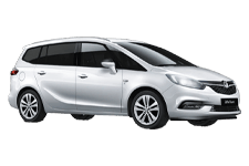 Car Hire Lichfield - Vauxhall Zafira 5 + 2 - Minibus hire Lichfield